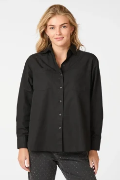 Outlet Dalma C Poplin Shirt 164332 Bluser & Skjorter|Ammevenligt Tøj