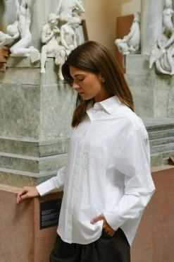 New Dalma Dori Emb Shirt 166746 Bluser & Skjorter|Ammevenligt Tøj