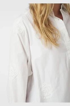 New Dalma Dori Emb Shirt 166746 Bluser & Skjorter|Ammevenligt Tøj