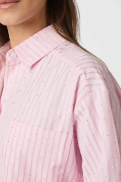 Online Dalma Soft Stripe Stone Shirt 166553 Bluser & Skjorter|Ammevenligt Tøj