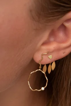 Stine A Øreringe<Dancing Three Leaves Behind Ear