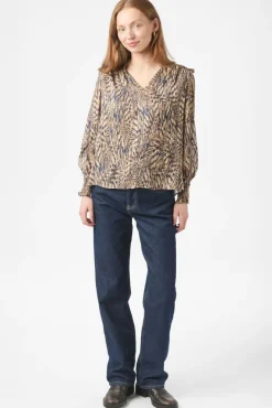 Hot Davina Pattern Blouse 166259 Bluser & Skjorter