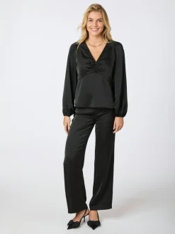 Debra Heavy Sateen Pants Bukser, Jeans & Leggings