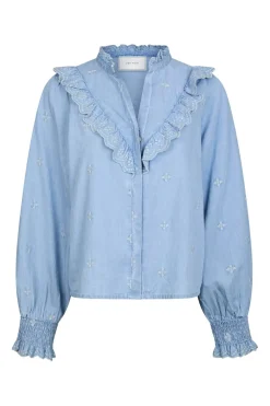 Neo Noir Bluser & Skjorter|Ammevenligt Tøj<Degas Denim Blouse 166229