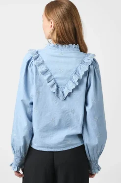 Neo Noir Bluser & Skjorter|Ammevenligt Tøj<Degas Denim Blouse 166229