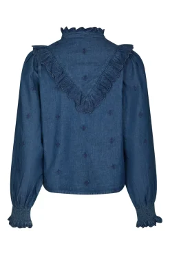 Neo Noir Bluser & Skjorter|Ammevenligt Tøj<Degas Denim Blouse 166229