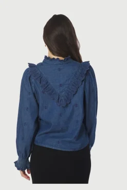 Neo Noir Bluser & Skjorter|Ammevenligt Tøj<Degas Denim Blouse 166229