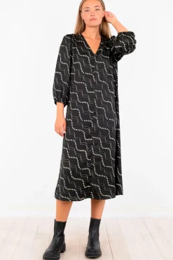 Online Delfina Flower Stripe Dress Kjoler