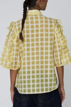 Stella Nova Bluser & Skjorter<Delicate Checked Frill Shirtde52-1170