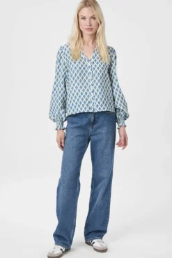 Discount Delsie Print Blouse 166222 Bluser & Skjorter|Ammevenligt Tøj