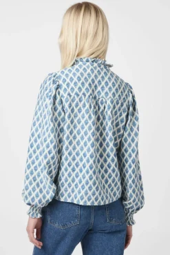 Discount Delsie Print Blouse 166222 Bluser & Skjorter|Ammevenligt Tøj