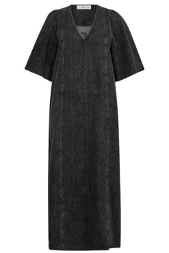 Hot Denim Hem Dress Black HL10357 Kjoler
