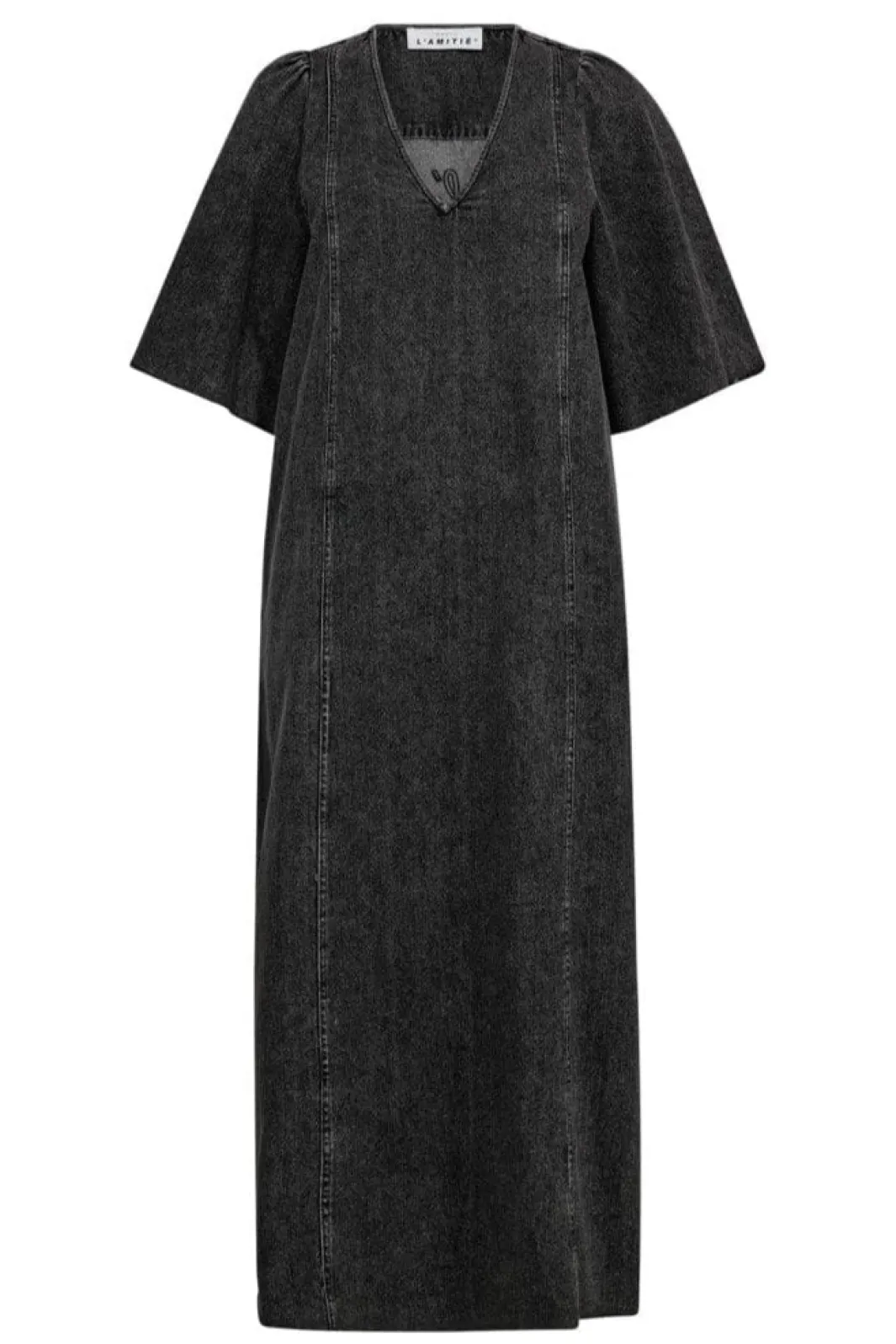 Hot Denim Hem Dress Black HL10357 Kjoler