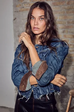 Haute L'Amitié Overtøj & Jakker<Denize Crop Denim Jacket HL10440