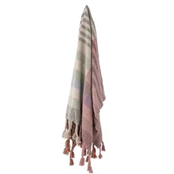 Clearance Desire Plaid, Rosa, Genanvendt Bomuld 82066442 Dekoration Til Hjemmet