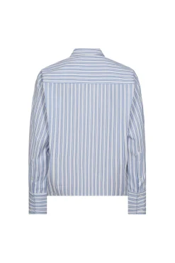 Online Devincc Stripe Tie Shirt 45018 Bluser & Skjorter|Ammevenligt Tøj