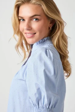 Neo Noir Bluser & Skjorter|Ammevenligt Tøj<Diana B Stripe Stone Blouse 164327