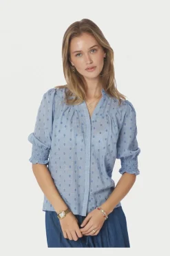 Diana Dobby S Blouse 167750 Bluser & Skjorter