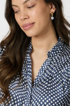 Neo Noir Bluser & Skjorter|Ammevenligt Tøj<Diana Vibrant Dot Blouse 163423
