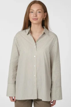 Neo Noir Bluser & Skjorter|Ammevenligt Tøj<Dita Double Stripe Shirt 166420