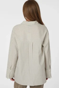 Neo Noir Bluser & Skjorter|Ammevenligt Tøj<Dita Double Stripe Shirt 166420