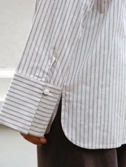 Neo Noir Bluser & Skjorter|Ammevenligt Tøj<Dita Double Stripe Shirt 166420
