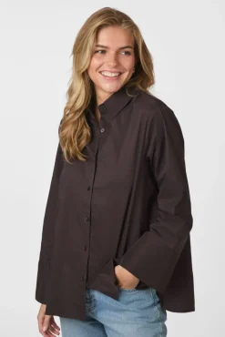 New Dita Poplin Shirt 166159 Bluser & Skjorter|Ammevenligt Tøj