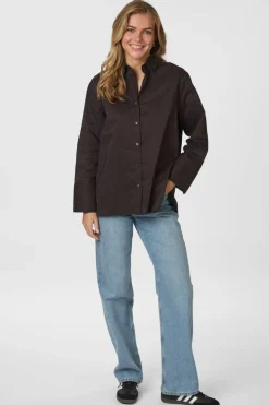 New Dita Poplin Shirt 166159 Bluser & Skjorter|Ammevenligt Tøj