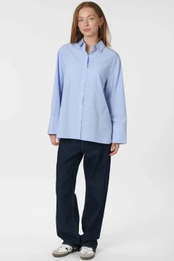 Online Dita Twin Stripe Shirt 166500 Bluser & Skjorter|Ammevenligt Tøj