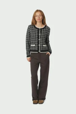 Neo Noir Cardigans|Ammevenligt Tøj<Doro Stitch Knit Cardigan 164513
