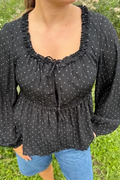Dear Molly Bluser & Skjorter<Dot Bow 156761C