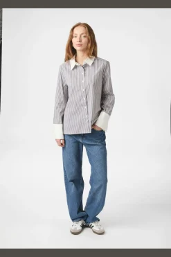 Discount Dranila Stripe Shirt 165982 Bluser & Skjorter|Ammevenligt Tøj