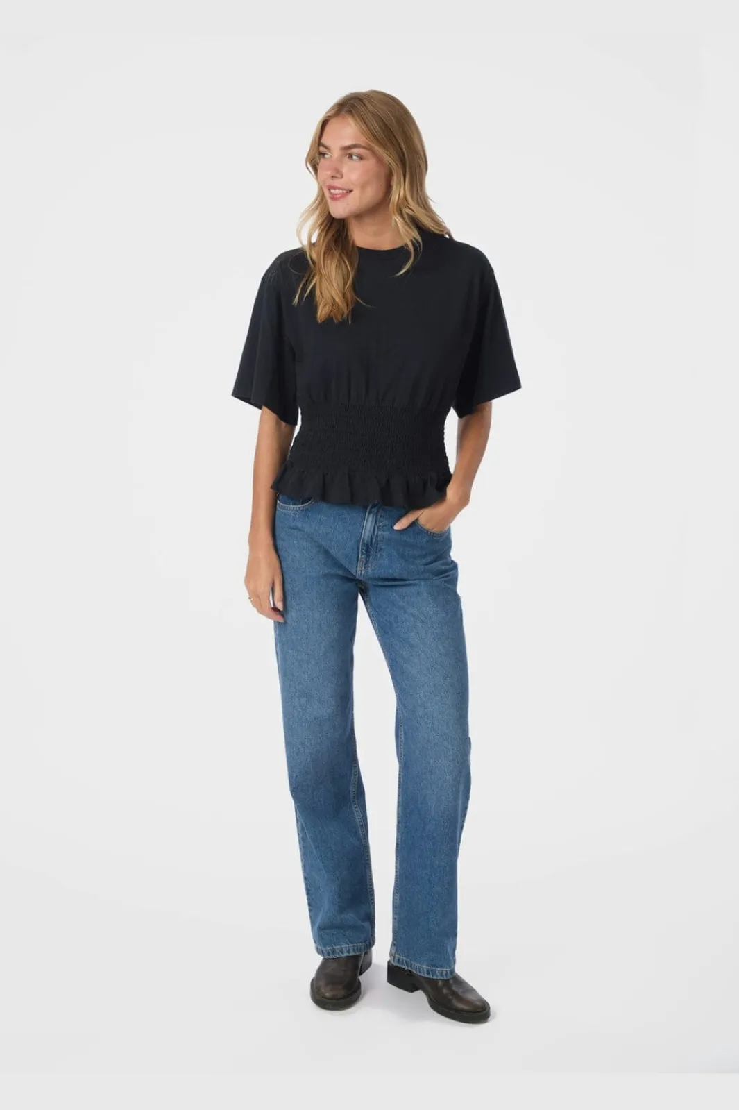 Neo Noir T-Shirts & Toppe<Dray Boxy Smock Tee 165720