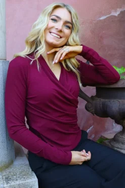 Hot Ea Ls Wrap Blouse 22258 Bluser & Skjorter