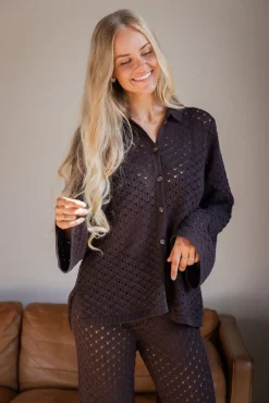 Molly&My x Julie Elgaard Sæt 🛍️|Bluser & Skjorter<Elina Knit Blouse 167102