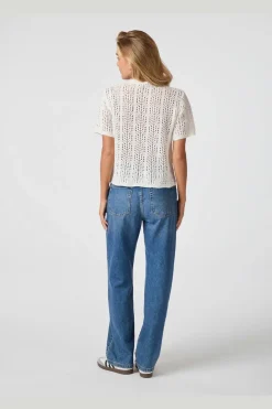 Clearance Ellen Crochet Knit Cardigan 161641 Cardigans|Ammevenligt Tøj