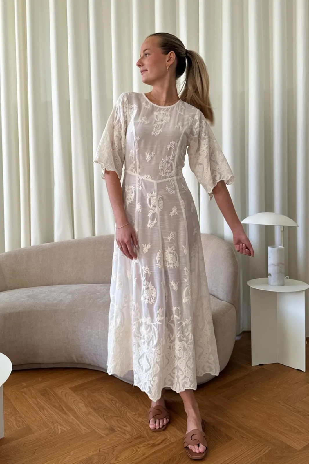 Best Ellinoric Lace Long Dress Kjoler