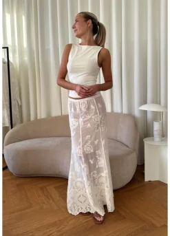 BYIC Nederdele<Ellinoric Lace Maxi Skirt