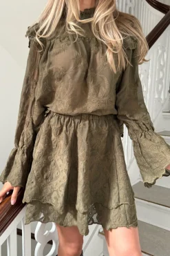 Discount Ellinoric Lace Mini Skirt 2576 Sæt 🛍️|Nederdele