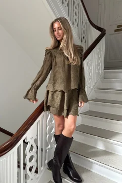 Discount Ellinoric Lace Mini Skirt 2576 Sæt 🛍️|Nederdele