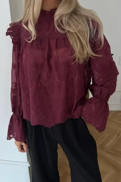 Outlet Ellinoric Lace Shirt 2550 Bluser & Skjorter|Sæt 🛍️