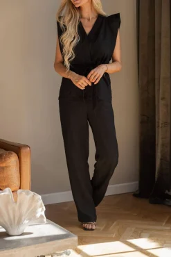 New Elsa Jacquard Pants 167096 Sæt 🛍️|Bukser, Jeans & Leggings