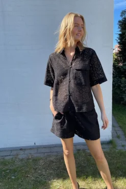 Hot Elsia-Sh.Ss 18972 Bluser & Skjorter|Ammevenligt Tøj