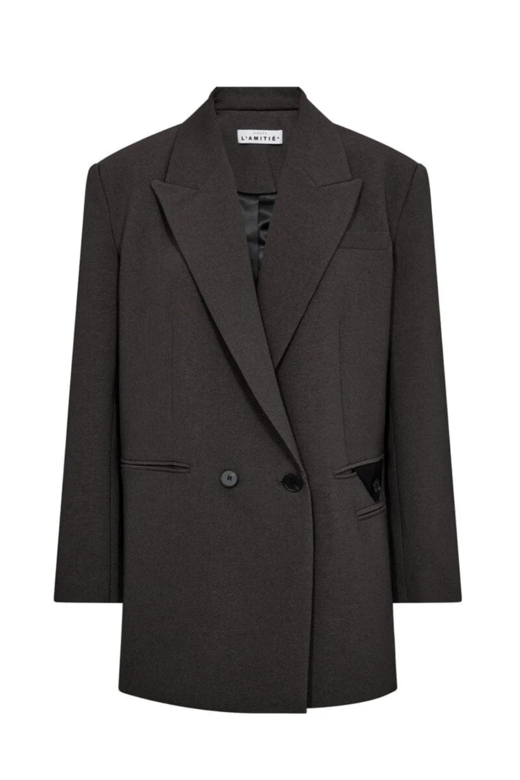 Haute L'Amitié Blazere<Emerald Oversize Triangle Blazer HL10463