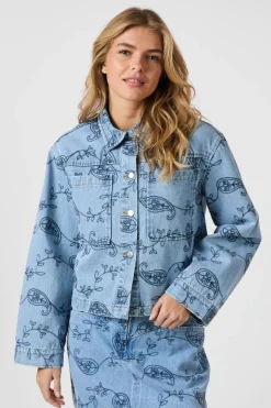 Neo Noir Sæt 🛍️|Overtøj & Jakker<Emilia Embrodiery Jacket 164790