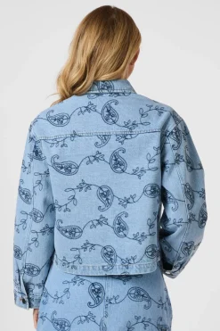 Neo Noir Sæt 🛍️|Overtøj & Jakker<Emilia Embrodiery Jacket 164790