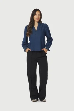 Sale Emmeline Denim Blouse 164434 Bluser & Skjorter