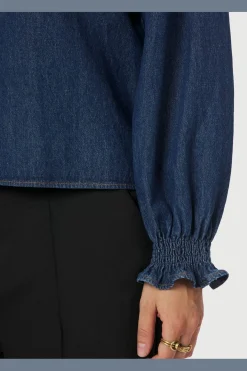 Sale Emmeline Denim Blouse 164434 Bluser & Skjorter