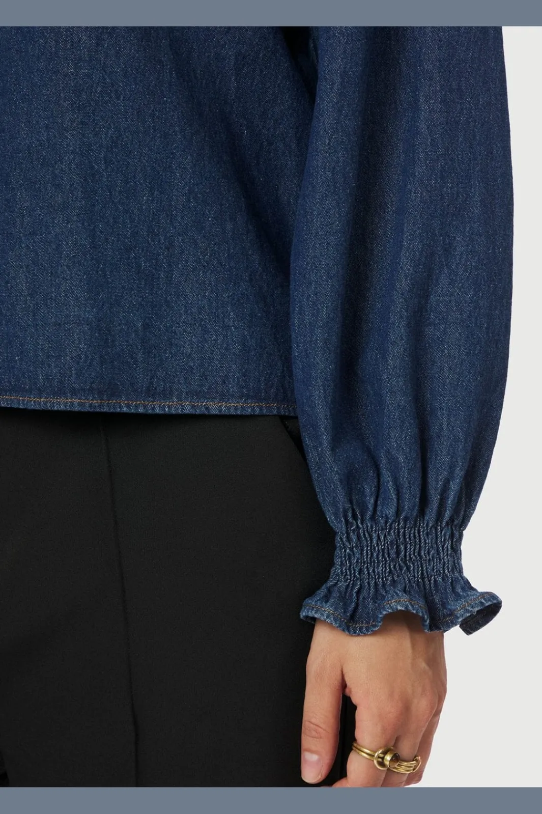 Sale Emmeline Denim Blouse 164434 Bluser & Skjorter