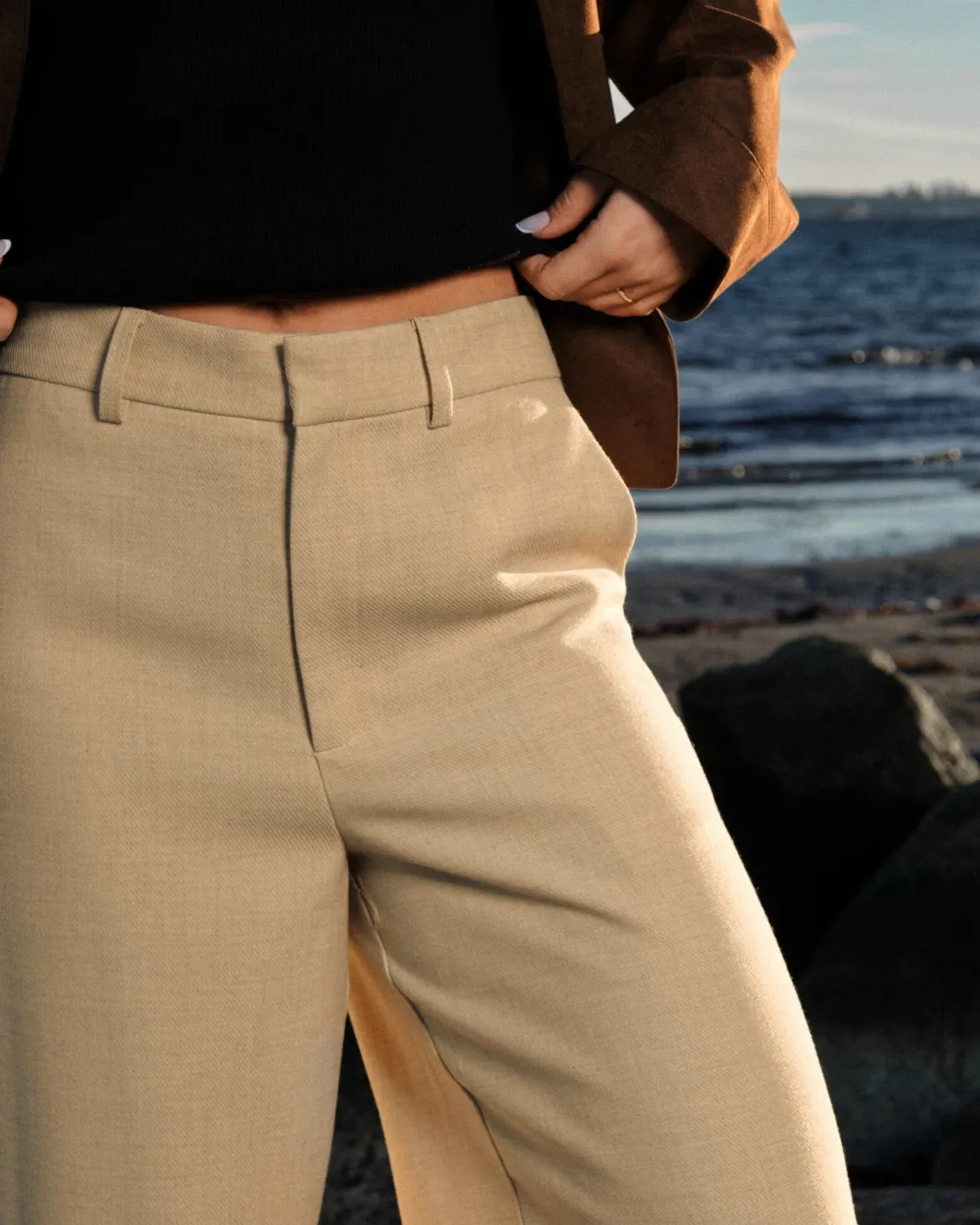 Neo Noir Bukser, Jeans & Leggings<Emmett Melange Pants 165059
